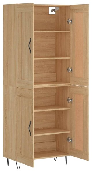 Skříň highboard dub sonoma 69,5 x 34 x 180 cm kompozitní dřevo 3199716
