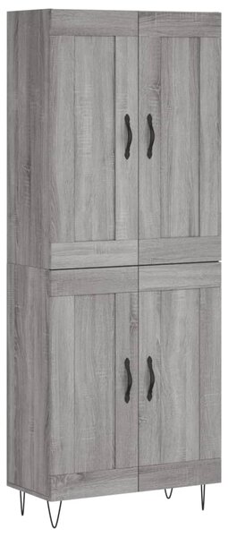 Skříň highboard šedá sonoma 69,5 x 34 x 180 cm kompozitní dřevo 3199719