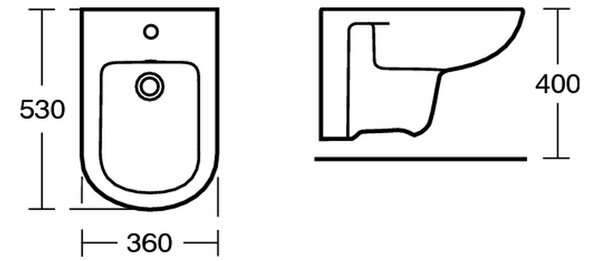 Ideal Standard Tempo - Závěsný bidet, bílá T509501