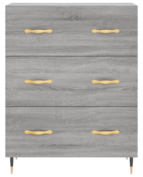 Skříň highboard šedá sonoma 69,5 x 34 x 180 cm kompozitní dřevo 3199735
