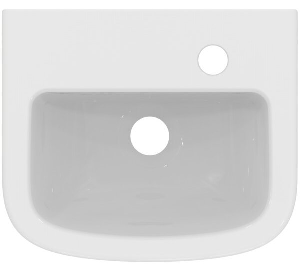 Ideal Standard Tempo - Umyvátko 350x300 mm, otvor vpravo, s přepadem, bílá T059701