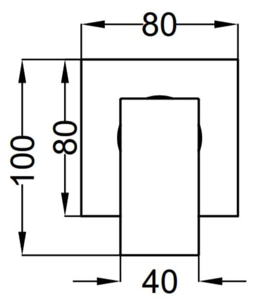 Teorema Pillar - Sprchová baterie pod omítku - komplet, chrom 8G000