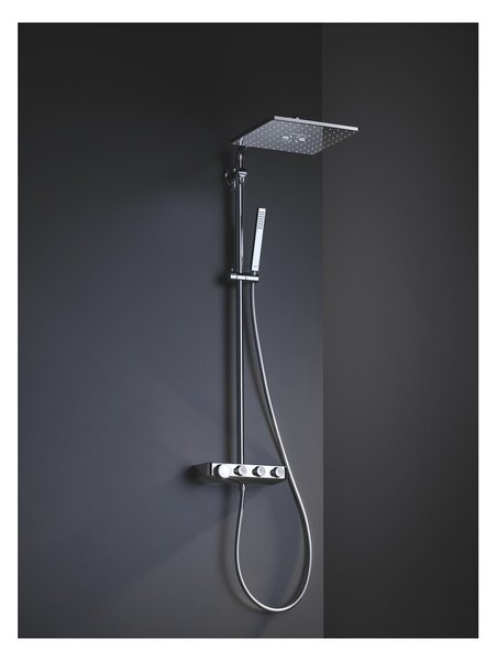 GROHE Euphoria SmartControl System 310 Cube Duo - Sprchový systém s termostatem na zeď, Chrom 26508000