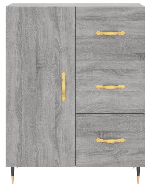 Skříň highboard šedá sonoma 69,5 x 34 x 180 cm kompozitní dřevo 3199799