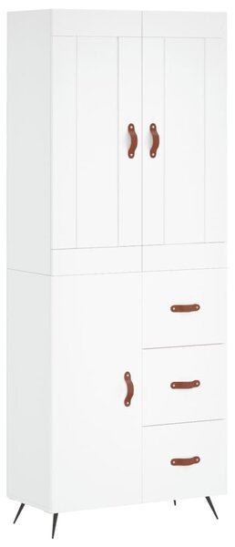 Skříň highboard bílá 69,5 x 34 x 180 cm kompozitní dřevo 3199785