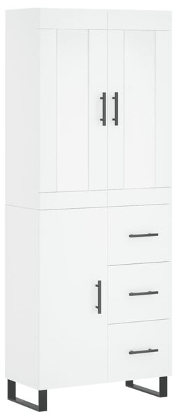 Skříň highboard bílá 69,5 x 34 x 180 cm kompozitní dřevo 3199833