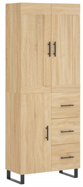 Skříň highboard dub sonoma 69,5 x 34 x 180 cm kompozitní dřevo 3199836
