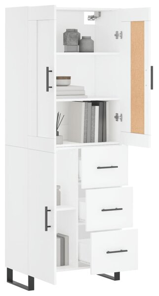 Skříň highboard bílá 69,5 x 34 x 180 cm kompozitní dřevo 3199833