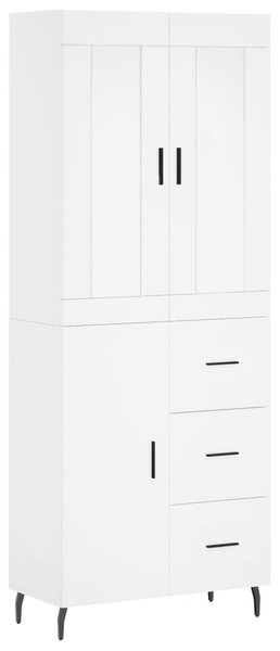 Skříň highboard bílá 69,5 x 34 x 180 cm kompozitní dřevo 3199825