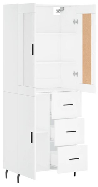 Skříň highboard bílá 69,5 x 34 x 180 cm kompozitní dřevo 3199825