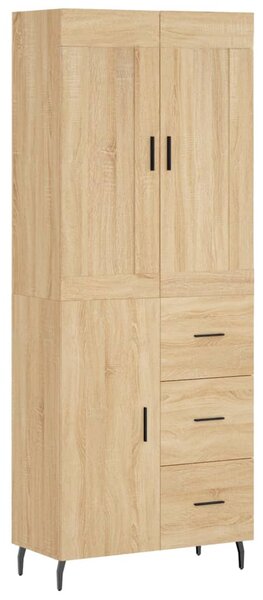 Skříň highboard dub sonoma 69,5 x 34 x 180 cm kompozitní dřevo 3199828