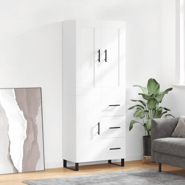Skříň highboard bílá 69,5 x 34 x 180 cm kompozitní dřevo 3199833