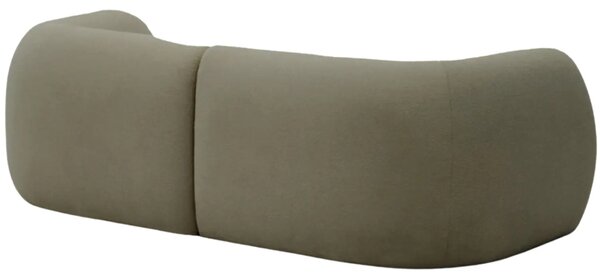 Kave Home Zelená rohová pohovka Martina 230 cm, pravá