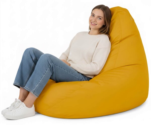 Venkovní sedací vak Primabag Glamour nylon outdoor žlutá
