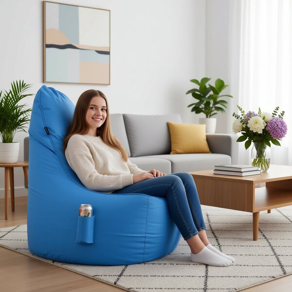 Sedací pytel Primabag Seat polyester modrá