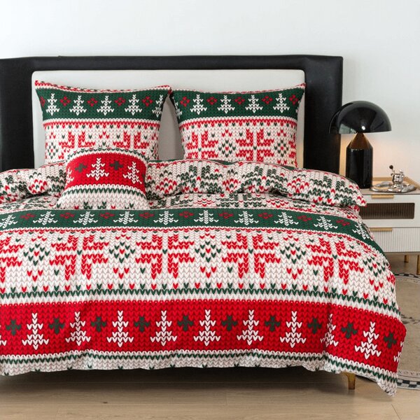 Povlečení z mikrovlákna FROSTED CHRISTMAS barevné Rozměr povlečení: 70 x 90 cm | 140 x 220 cm