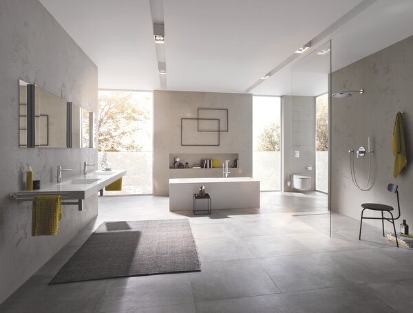 GROHE Lineare - Páková vanová baterie, DN 15, montáž do podlahy, Chrom 23792001