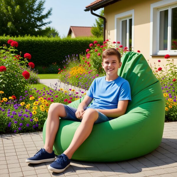 Venkovní sedací vak Primabag Glamour nylon outdoor zelená