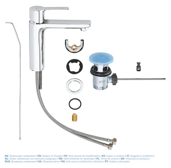 GROHE Lineare - Páková umyvadlová baterie DN 15, velikost S, Chrom 32114001