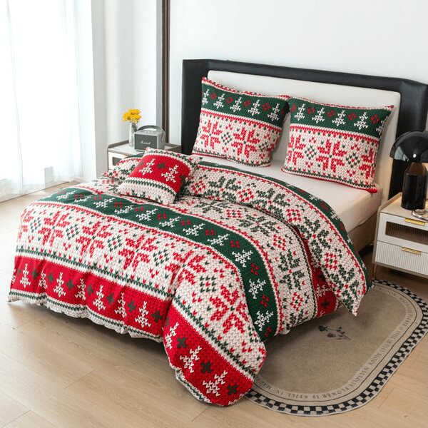 Povlečení z mikrovlákna FROSTED CHRISTMAS barevné Rozměr povlečení: 70 x 90 cm | 140 x 220 cm
