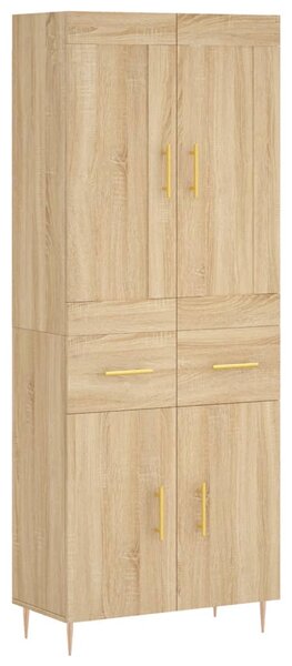 Skříň highboard dub sonoma 69,5 x 34 x 180 cm kompozitní dřevo 3199868