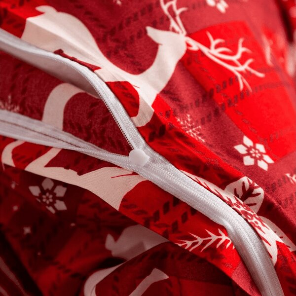 Povlečení z mikrovlákna VELVET CHRISTMAS červené Rozměr povlečení: 70 x 90 cm | 140 x 220 cm