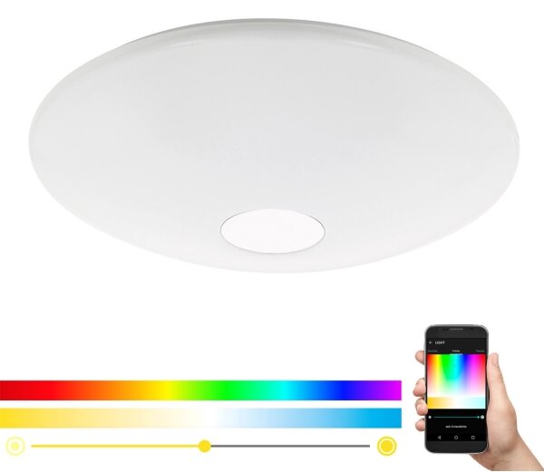 Eglo 33271-LED RGBW Stmívatelné stropní svítidlo TOTARI-C 34W/230V pr.60 cm + DO