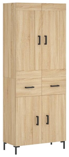 Skříň highboard dub sonoma 69,5 x 34 x 180 cm kompozitní dřevo 3199876
