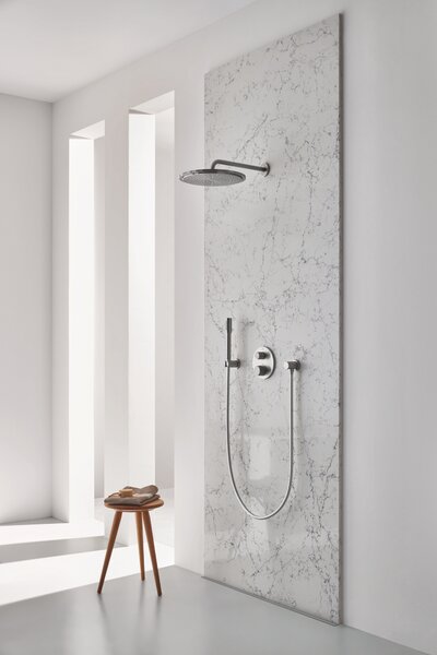 GROHE Rainshower Cosmopolitan 310 - Hlavová sprcha set 380 mm, 1 proud, SuperSteel 26066DC0