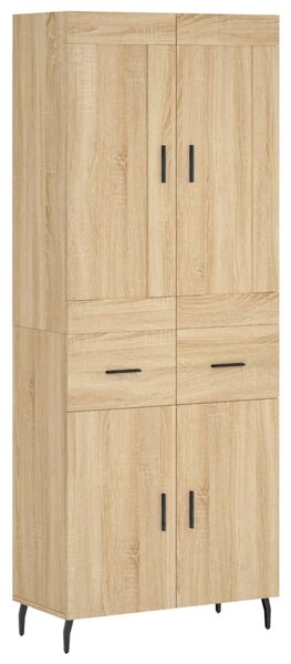 Skříň highboard dub sonoma 69,5 x 34 x 180 cm kompozitní dřevo 3199892