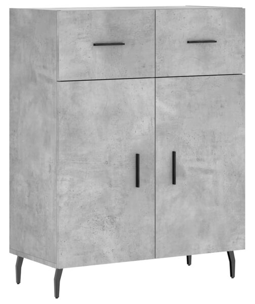 Skříň highboard betonově šedá 69,5x34x180 cm kompozitní dřevo 3199893