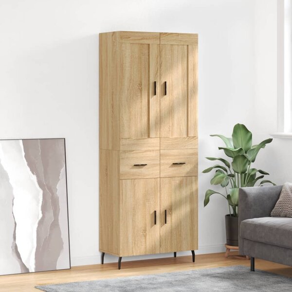 Skříň highboard dub sonoma 69,5 x 34 x 180 cm kompozitní dřevo 3199892