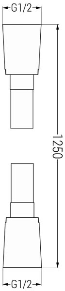 Mexen sprchová hadice 125 cm, chrom - 79425-00