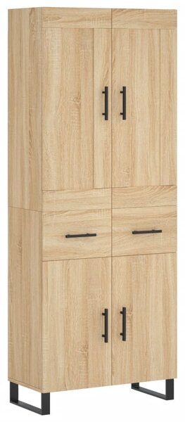 Skříň highboard dub sonoma 69,5 x 34 x 180 cm kompozitní dřevo 3199900