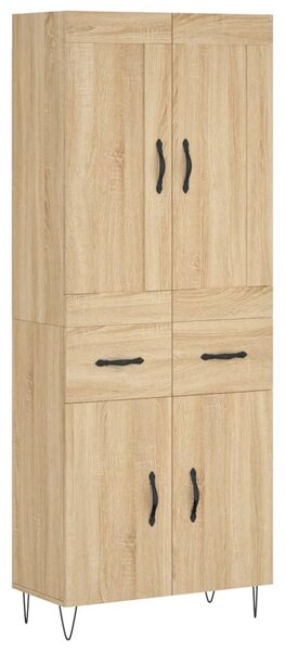 Skříň highboard dub sonoma 69,5 x 34 x 180 cm kompozitní dřevo 3199908