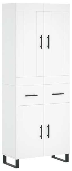 Skříň highboard bílá 69,5 x 34 x 180 cm kompozitní dřevo 3199897