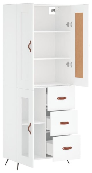 Skříň highboard bílá 69,5 x 34 x 180 cm kompozitní dřevo 3199913
