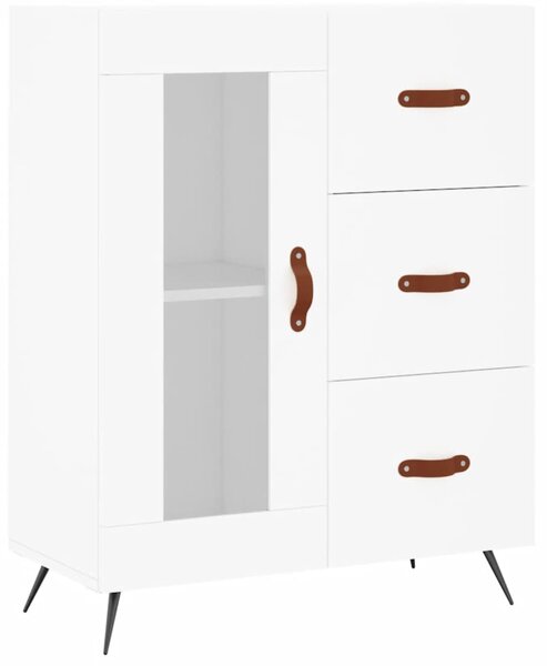 Skříň highboard bílá 69,5 x 34 x 180 cm kompozitní dřevo 3199913