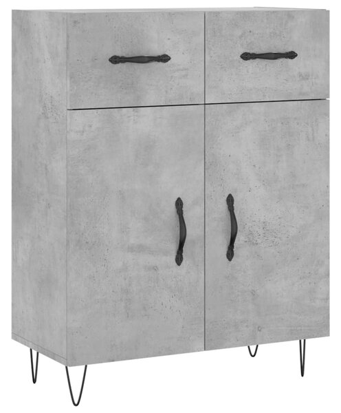 Skříň highboard betonově šedá 69,5x34x180 cm kompozitní dřevo 3199909