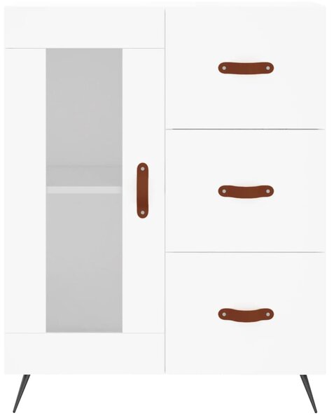 Skříň highboard bílá 69,5 x 34 x 180 cm kompozitní dřevo 3199913