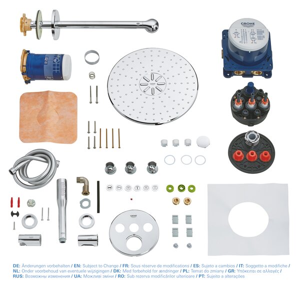 GROHE Grohtherm SmartControl - Sprchový systém s hlavovou sprchou Rainshower SmartActive 310, Chrom 34705000