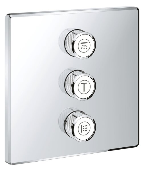GROHE Grohtherm SmartControl - Krytka trojitého ovladače průtoku, Chrom 29127000