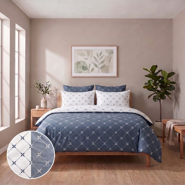 Kvalitex Bavlněné povlečení renforcé Safír modrý 1x 140/200, 1x 70/90cm