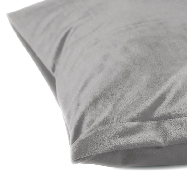 Biante Sametový povlak na polštář Velvet Premium SVP-039 Šedý 30 x 50 cm