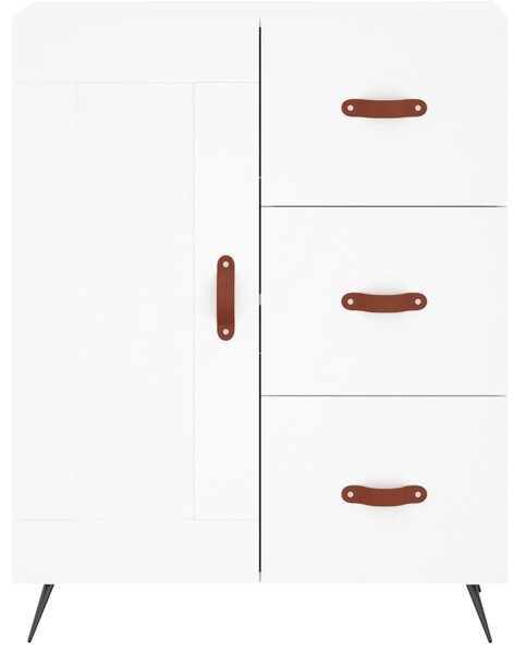 Skříň highboard bílá 69,5 x 34 x 180 cm kompozitní dřevo 3199977