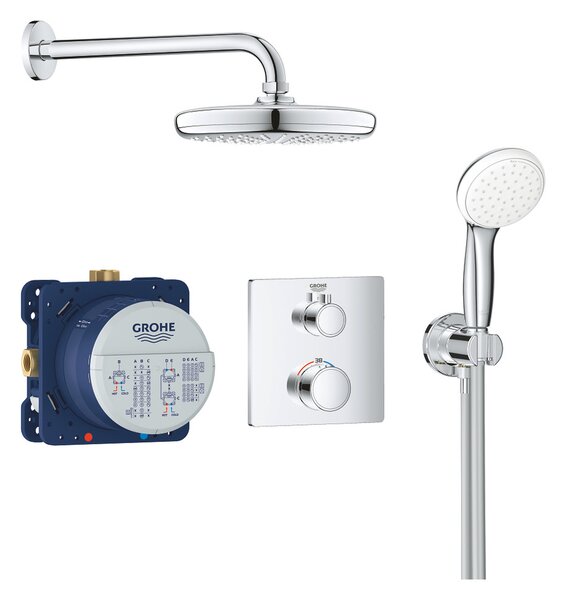 GROHE Grohtherm - Sprchový set Perfect se sprchou Tempesta 210, Chrom 34729000