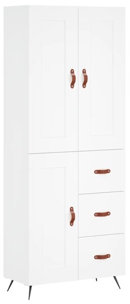 Skříň highboard bílá 69,5 x 34 x 180 cm kompozitní dřevo 3199977