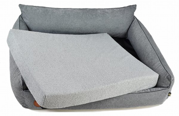 Lauren Design Pelech Rocky Orthopedic, šedý Bouclé Velikost: M (83 x 73cm)