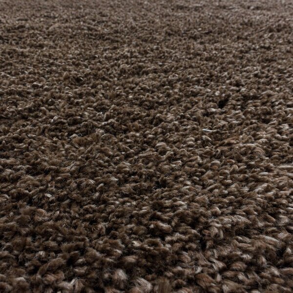 Tmavě hnědý koberec 60x110 cm Fluffy – Ayyildiz Carpets