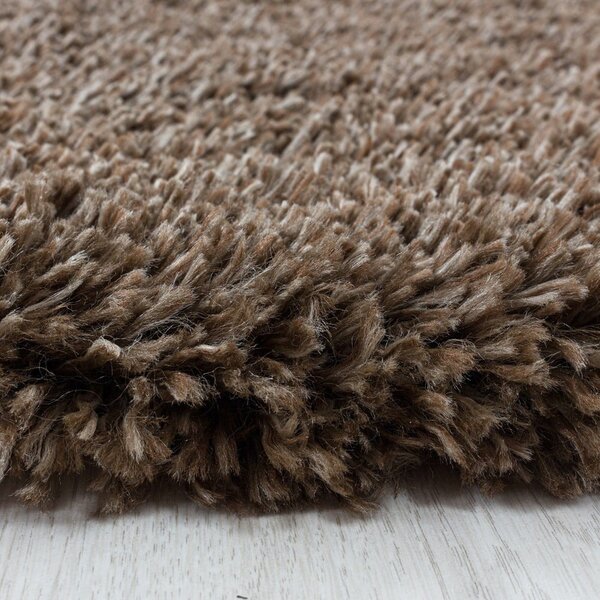Tmavě hnědý koberec 60x110 cm Fluffy – Ayyildiz Carpets